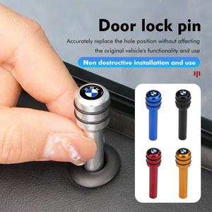 2/4pcs 자동차 합금 도어 잠금 핀 보안 보험 액세서리 BMW E46 E90 E60 F30 F10 E39 E36 F20 E87 E90 E70 E91 E30 G30