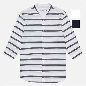 공용 스트라이프 차이나넥 7부셔츠 NSI355)