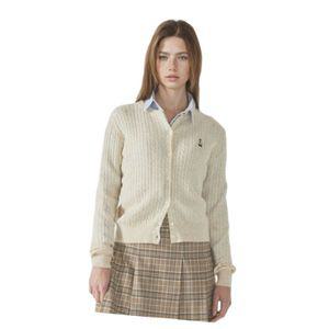 매장정품 WHO.A.U 후아유 Steve High Gauge Wool Cable Cardigan WHCKF2225F 318546