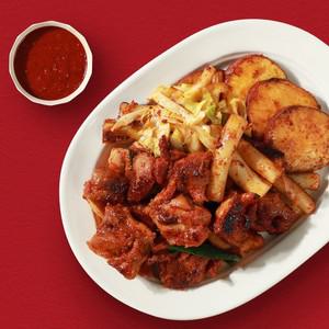 순수닭갈비 [큰품닭갈비] 통닭다리살로 만든 순살 춘천닭갈비 1kg x 2팩 + 소스 1봉