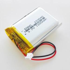 리튬 폴리머 LiPo 충전식 배터리 103040 + JST 2 핀 1.5mm 플매트 카펫 러그  MP3 GPS DVD 휴대폰 핸드폰