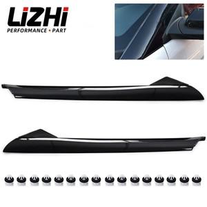 포드 익스플로러 2011-2019 2.3L / 3.5L BB5Z 용 2PCS 전면 왼쪽 + 오른쪽 A 필러 앞 유리 외부 트림 몰딩