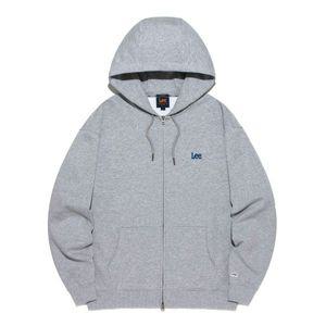 (매장정품) LEE 스몰 트위치 로고 후드 집업 그레이 LE2501HZ01GR 86143