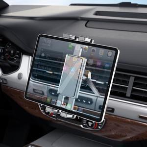 iPad 7-12.9인치/접이식 휴대폰용 범용 자동차 에어 벤트 마운트 홀더 - 360 ° 대부분의 차량용 조절식 흔