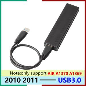 apple 호환 Macbook 2010 2011 Air A1369 A1370 SSD 휴대용 케이스 USB 3.0  126핀 디스크 드라이브 슬롯 H