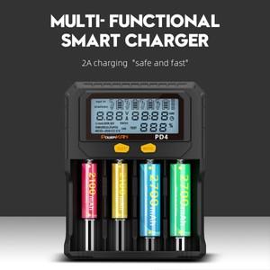 POWERKAN PD4 배터리 충전기 18650 26650/21700 IMR INR ICR 3.2V LiFePO4 1.2V Ni-MH Ni-CD 충전식 배터리