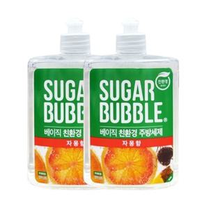 슈가버블 베이직 친환경 주방세제 자몽향 470ml+470ml