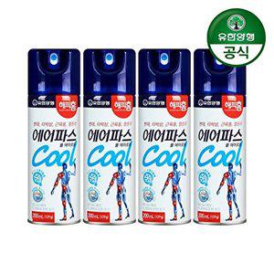 [유한양행]해피홈 에어파스 쿨 200ml 4개