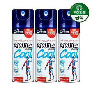 [유한양행]해피홈 에어파스 쿨 200ml 3개
