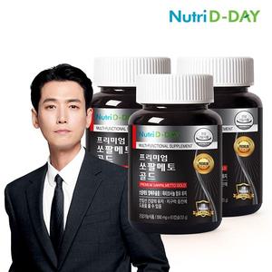 뉴트리디데이 프리미엄 쏘팔메토 골드 3병 180캡슐 6개월분