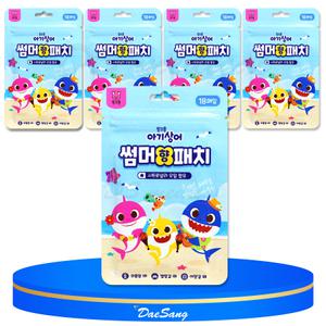 핑크퐁아기상어 썸머 향 패치 18p 유아 어린이 여름 캠핑 용품 모기 벌레 차단 퇴치 스티커 밴드 방향제 5개