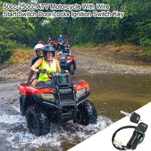 오토바이 점화 키 잠금 스타터, 전기 시동 단추 키 스타터 부품, 50cc-250cc 용 오토바이 액세서리