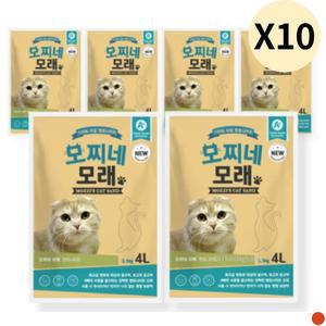 모찌네 고양이 화장실 모래 무향 위생용품 3.1kg X60