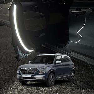[IXHIR98V_4B]베뉴 LED 면발광 국산 워닝 도어라이트 / 4