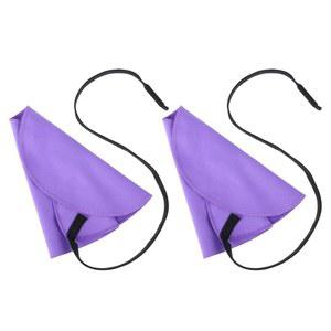 2 PCS 클라리넷 클리닝 면봉 클리너 스트링 실크 액세서리 플룻 천 내부 적합한 피콜로 플루트 색소폰 (보라색)