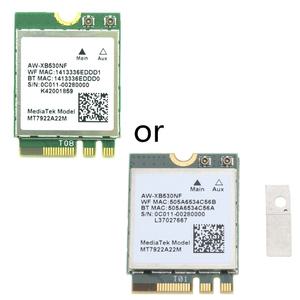 AW-XB530NF 무선 LAN 카드 Wi-Fi 6E MT7922 RZ616 802.11AX 와이파이 원격 제어 BT5.2 어댑터 2400M NGFF-M