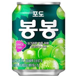 [JHQSWXDW_52EQ]포도 봉봉 238mlx72캔둥치 해태 GWM