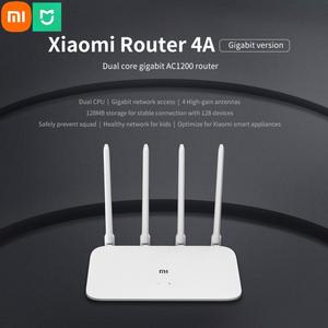 호환 샤오미 라우터 4A/ 4A 기가비트 버전 2.4GHz 5GHz 와이파이 원격 제어 1167Mbps 리피터 128MB DDR3 4