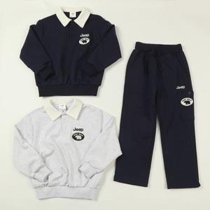 [롯데백화점]지프 곰 와펜 카라 맨투맨세트   KQ1TSU816-SET