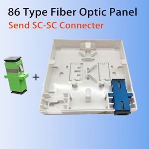 FTTH 섬유 패널 광섬유 터미널 정션 박스, 네트워크 케이블 소켓 SC 섬유 조합 86 정보 패널