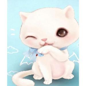 [JHQSRICT_52AG]엔젤 (3D)(원형) 보석십자수+액자 25x30