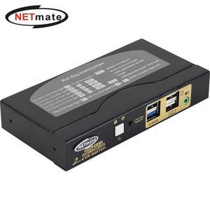 [XBK8084L_48]4K 60Hz HDMI KVM 2대1 스위치 USB 랜용품