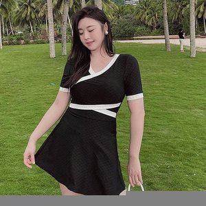 고품질 사이즈)어썸 물놀이 웨어 원피스 티셔츠 망사 (빅 비 물놀이 원피스수영복 여름휴가 (WFHQOMA)