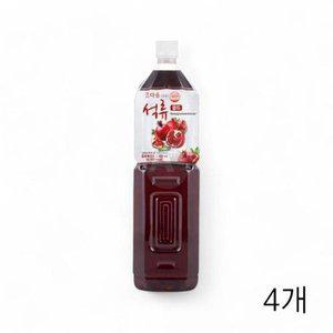 [JHQSL7VZ_52EQ]석류 골드 X 음료베이스 6배희석 1.5L 4개