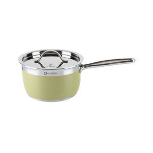 라리사 헤리티지 통5중 스텐 편수냄비 16cm 올리브 W495, 1개