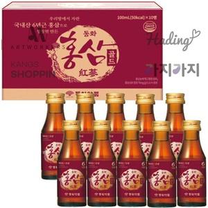 홍삼 병음료 음료 음료수 6년근홍삼 100MLx50병 안전박스포장