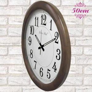 [RG854O1T]KG5104 500mm 대형 원목 벽시계 월넛 큰벽시계