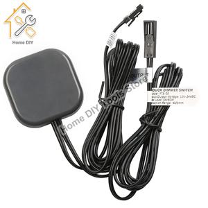 히든센서 침투 25mm DC12V 24V 5A 나무 캐비닛 책상 가구 숨겨진 보이지 않는 스위치 디밍 색상 조정 가능