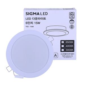 LED매입형등기구 SIGMA LED 150MM 15W 6500K LSD615D