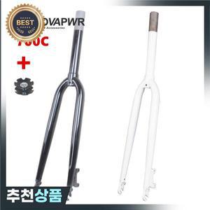 도로 자전거 프론트 포크 700x23-32C 타이어용 고탄소강 디스크 브레이크 호환 내구성이 뛰어난 사이클링