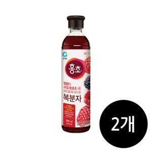 청정원 홍초 복분자 900ml x 2개