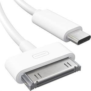 플렉스 케이블30Pin To USB C Adapter Charging Data Cable for IPhone 4 4S 3GS IPad 3 2 1 Type 30 Charg