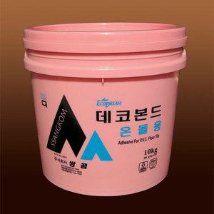친환경성 수성 온돌겸용데코타일본드 10kg 난방용 데코본드 타일 접착제 PVC