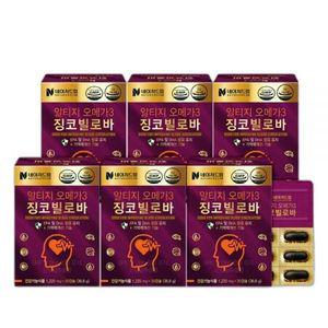 네이처드림 알티지오메가3 징코빌로바 1,220mg x 30캡슐 6박스