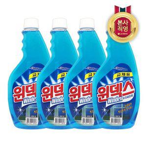 윈덱스 스프레이 유리세정제 리필 500ml x 4개