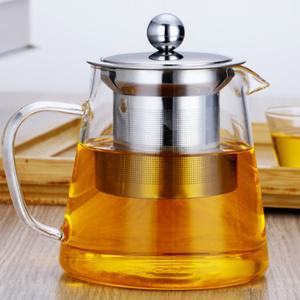 로하티 포터 차우림 티포트 550ml 차 포트 유리 주전자 티 드립 티팟 홍차 찻주전자 차메이커 내열 티포터