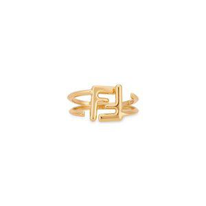 [펜디][정상가:425,000원] 펜디 공용 FF 로고 골드 반지 8AH083 B08 F0CFK