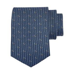 24FW 살바토레 페라가모 넥타이 350263731639 NAVY BLUE DOM