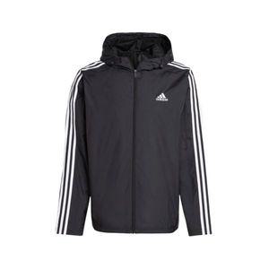 [정품아닐시3배보상] 아디다스 에센셜 3S 우븐 윈드브레이커 자켓 블랙 - KR 사이즈 Adidas Essential 3S W