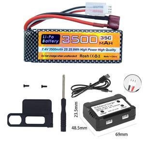 7.4V Lipo 배터리 및 충전기 MJX Hyper Go H16P H16E H16GT H16BM H16PL 14301 14302 14209 14210 35C 3500