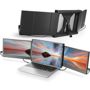 노트북용 TEAMGEE 휴대용 모니터, 12 U201D 풀 HD IPS 디스플레이, 듀얼 트리플 모니터 화면 확장기, HDMI /USB A /TYPE C 플러그 앤 플레이, WINDOWS, 크롬 및 MAC용 13 U201D 노트북과 함께 작동합니다