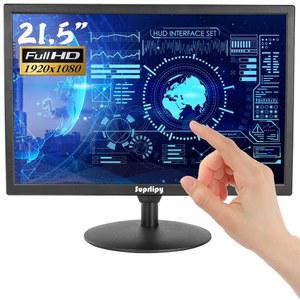 SUPPLY 21.5인치 터치스크린 모니터 FHD1920X1080 지원 HDMI VGA AV USB BNC, 노트북 PC XBOX 호환용 PS5용 10포인트 정전식 터치 TFT LED 16:9 모니터 /PS4 스위치 POS 시스템 내장 라운지 스피커