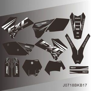 KTM EXC EXCF 125 200 250 300 400 450 525 EXC EXC-F 2005 2006 2007 그래픽 데칼 스티커 키트 번호 스티
