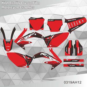 Honda CRF 450R CRF450R CRF 450 2005 2006 2007 2008 그래픽 데칼 스티커 오토바이 배경 번호