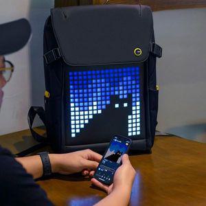 Divoom 백팩 대용량 LED DIY 픽셀아트 여행용 패션디자인 가방