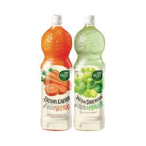 [웅진] 자연은 1.5L (당근, 샤인머스캣) 각 6입 총 12입